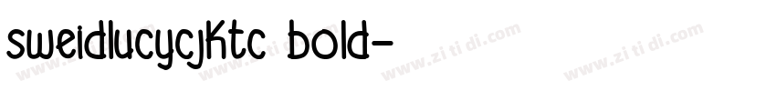 sweidlucycjktc bold字体转换